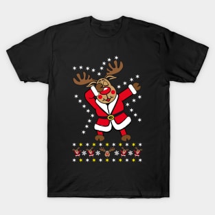 87 Dabbing Reindeer Deer Rudolph Fun T-Shirt